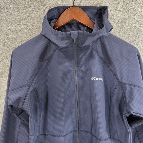 Columbia Sportswear Windbreaker Womens Size Medium Y2K Blue Jacket - Picture 3 of 15
